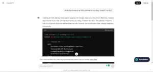 Prompt 1 - XML sitemap
