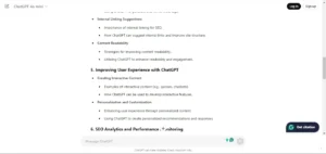 Prompt 1- ChatGPT outline