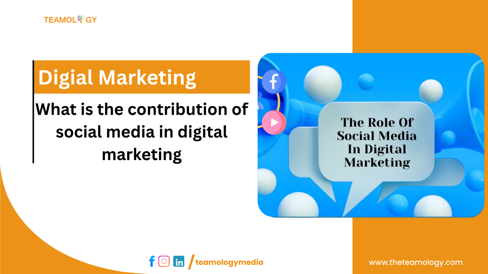 What is the contribution of social media in digital marketing