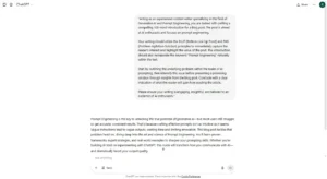 chatgpt prompts for writing