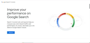 google search console home page