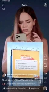 macro influencer making reel for google fro digital PR campaign
